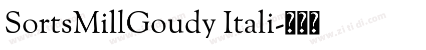 SortsMillGoudy Itali字体转换